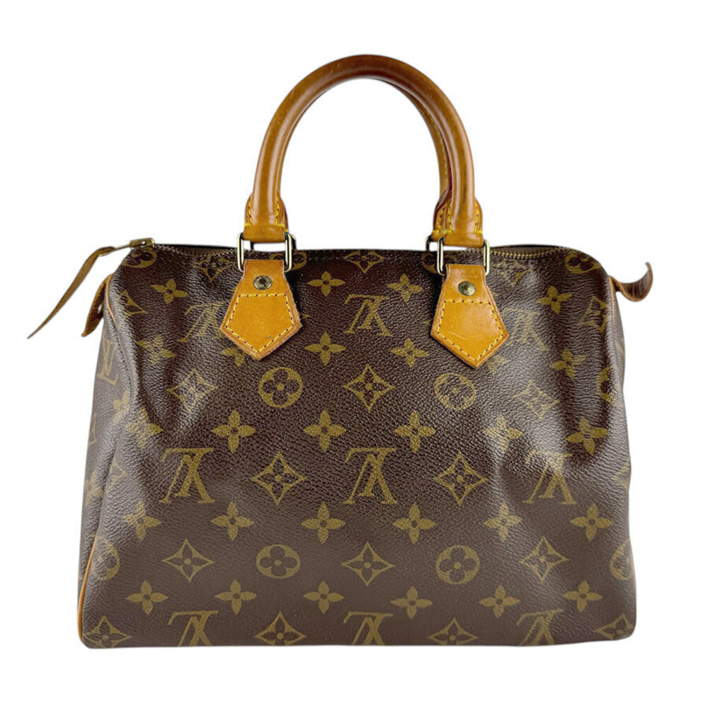Louis Vuitton Monogram Speedy Handbag Canvas Brown